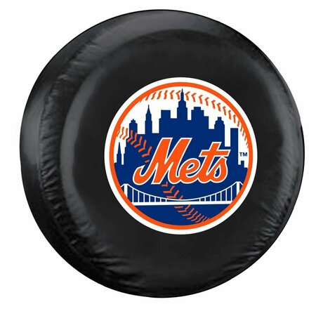 FREMONT DIE CONSUMER PRODUCTS New York Mets Black Tire Cover - Size Large 2324568334